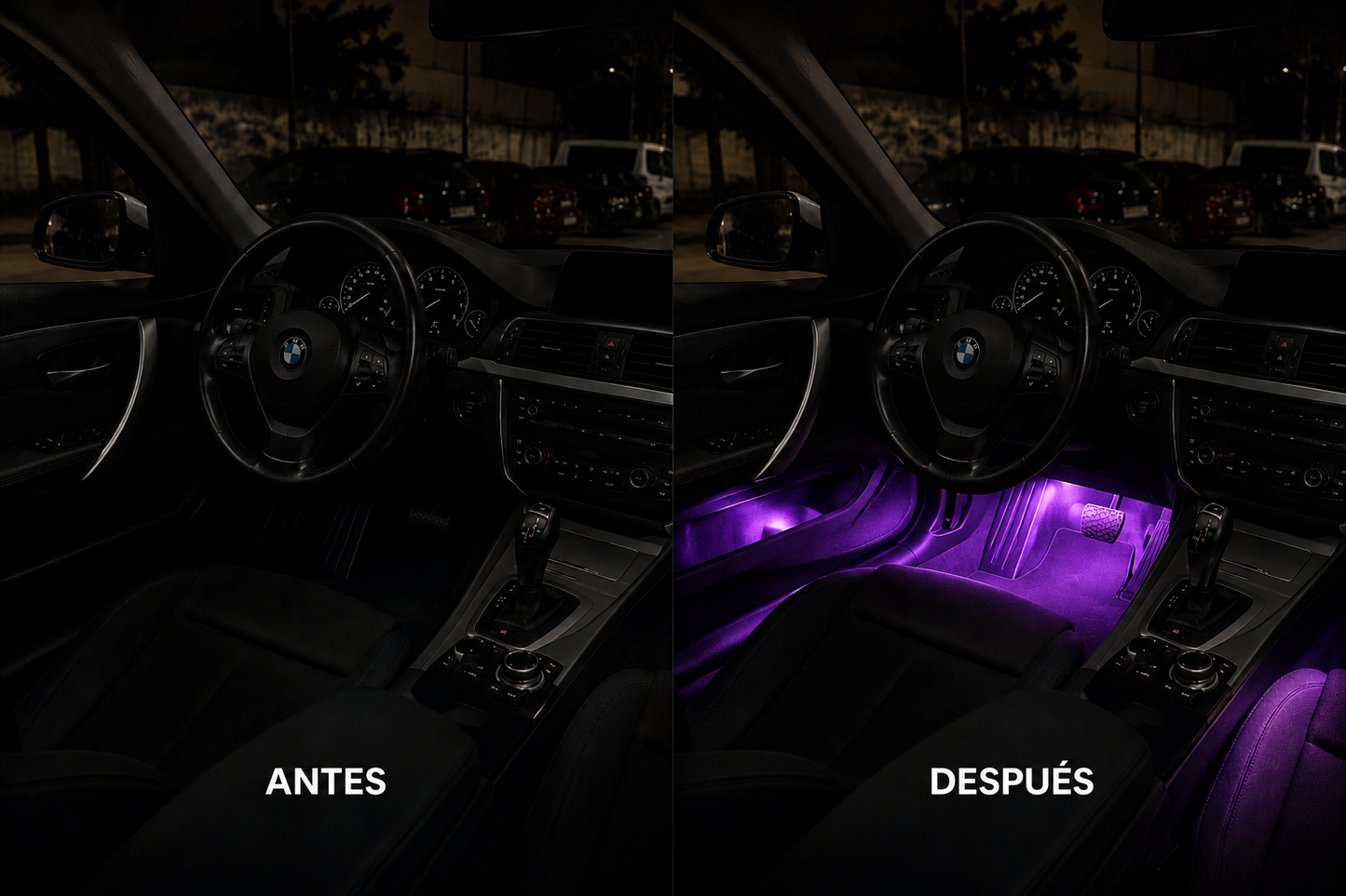 Luces led RGB para el interior de tu coche